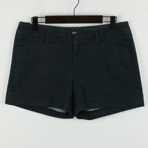 Mossimo Women's Size 4 Blue Stretch Mid Rise Rolled Hem Shorts